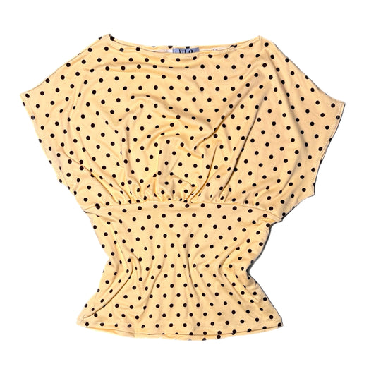 Butter Yellow Polka Dot Top