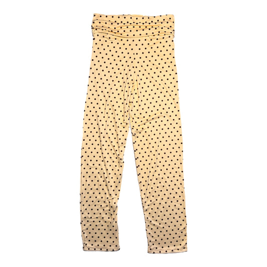 Butter Yellow Polka Dot Yoga Pant