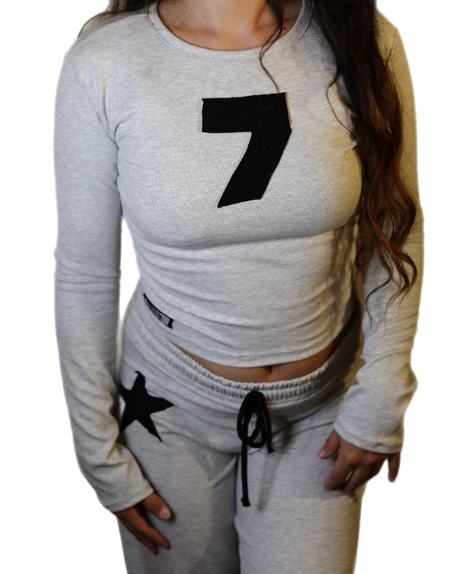 7 Patchwork Shirt Grey